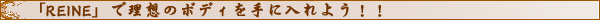 �uREINE�v�ŗ��z�̃{�f�B����ɓ���悤�I�I